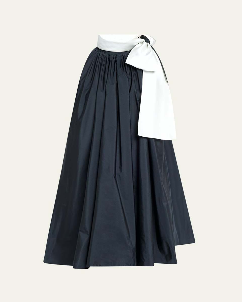 Beber Bow-Neck Shift Mini Dress